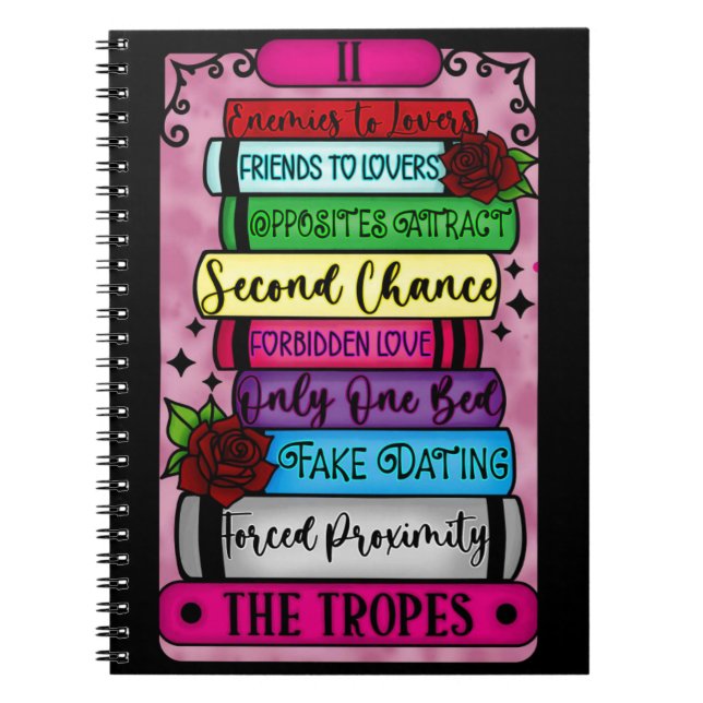 Romance Tropes Tarot Notebook Notizblock (Vorderseite)