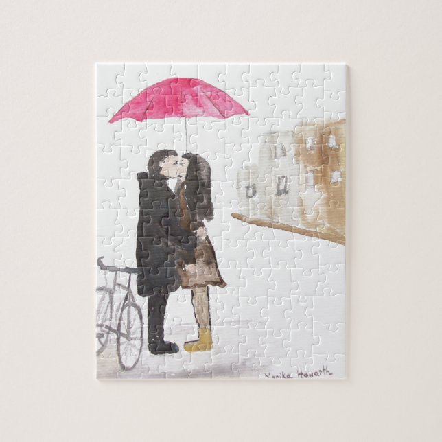 Romance Valentine's Day romantisches Paar Puzzle (Vertikal)