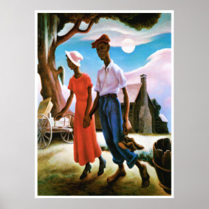 Romance von Thomas Hart Benton Poster