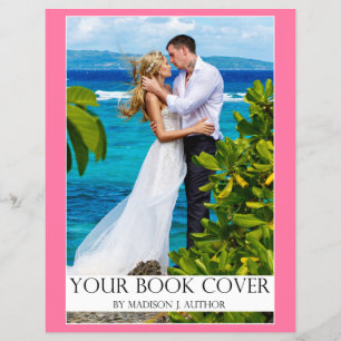 Romance Writer Book Cover   Autor Foto Zurück Rosa Flyer