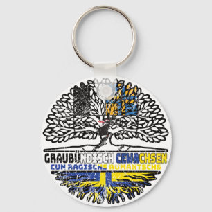 Romanen Rätoromanisch Schweizer Schweiz Baum Schlüsselanhänger