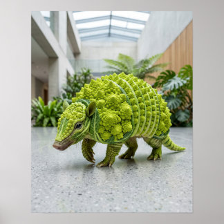 Romanesco Brokkoli Gürteltier Poster