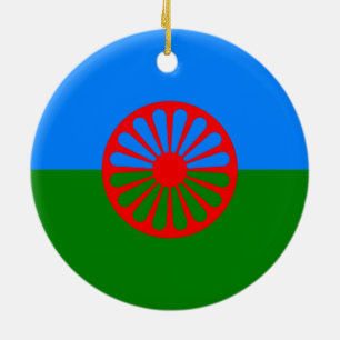 Romani Flag Keramik Ornament
