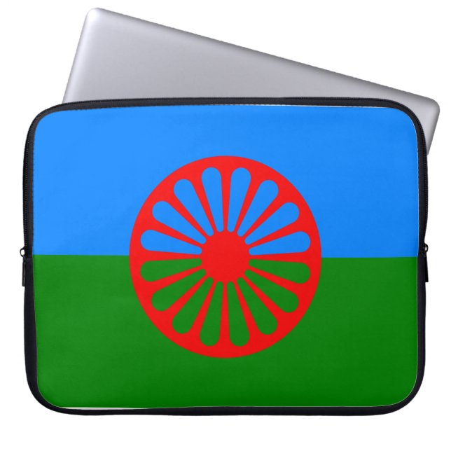 Romani Flag Laptopschutzhülle (Vorderseite)