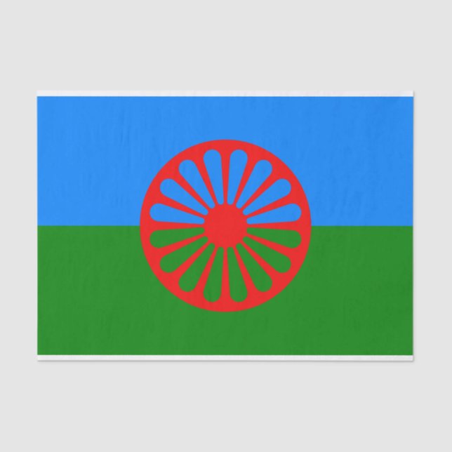 Romani Flag Seidenpapier (Vorderseite)