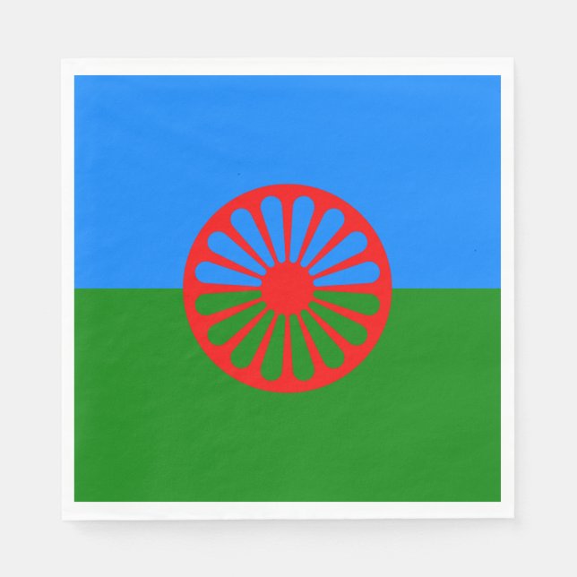 Romani Flag Serviette (Vorderseite)