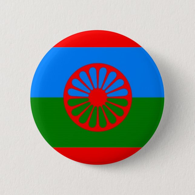 ROMANI FLAGGE BUTTON (Vorderseite)
