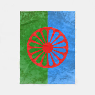 Romani Flagge Fleecedecke