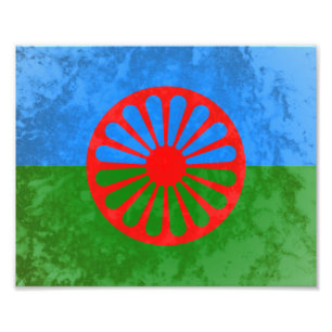 Romani-Flagge Fotodruck