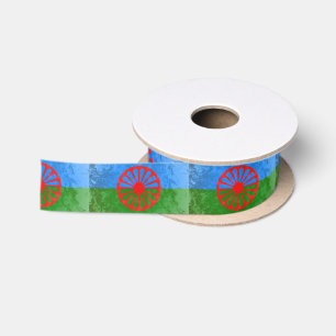 Romani Flagge Satinband