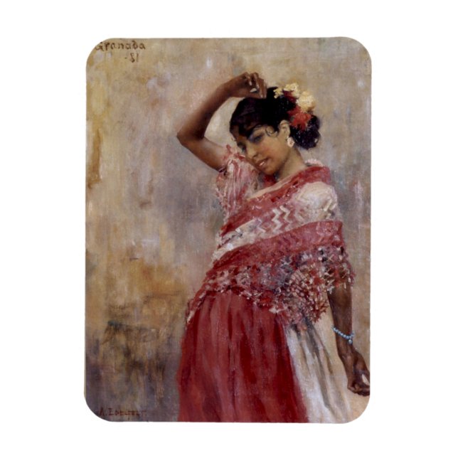 Romani Sinti und Roma Woman Dancing (von Albert Ed Magnet (Vertikal)