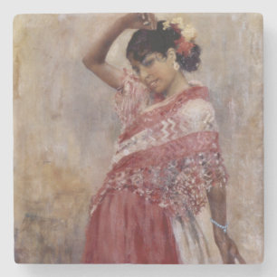 Romani Sinti und Roma Woman Dancing (von Albert Ed Steinuntersetzer