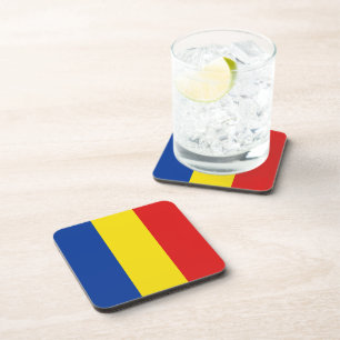 Romania Flag Coaster Untersetzer