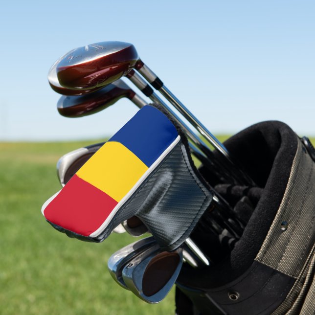 Romania flag golf headcover (In Situ)