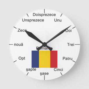 Romanian Wall Clock Runde Wanduhr