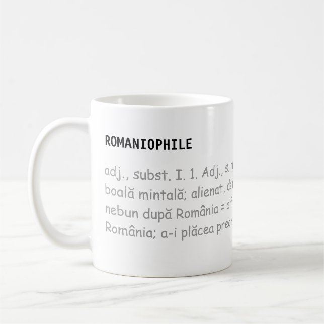 Romaniophile - Getränk Tasse (Links)