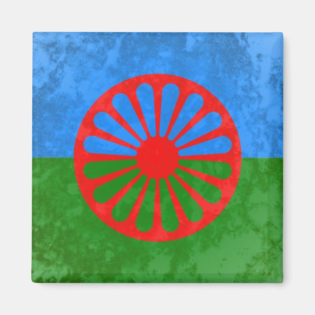 Romanische Flagge Magnet (Vorne)