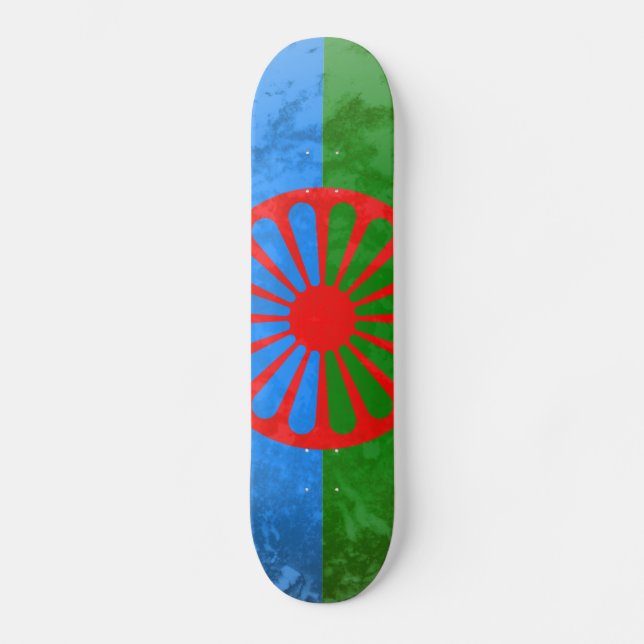 Romanische Flagge Skateboard (Vorderseite)