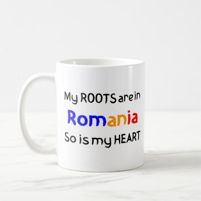 romanische Wurzeln Kaffeetasse (Links)