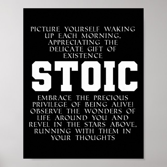 Romanisches Buch Zitat Marcus Aurelius Gratirude Poster (Vorne)
