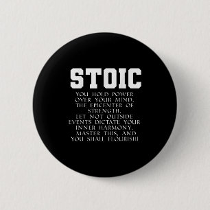 Romanisches Buch Zitat Marcus Aurelius Stoic Button