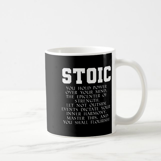 Romanisches Buch Zitat Marcus Aurelius Stoic Kaffeetasse (Rechts)
