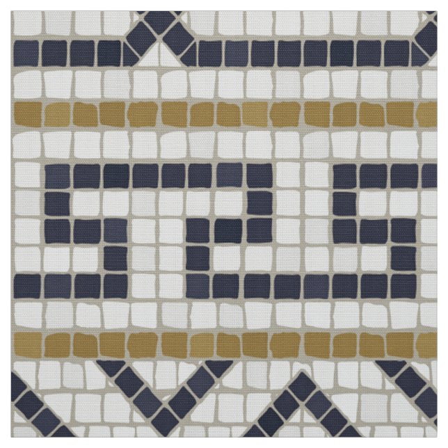 Romanisches Mosaikmuster Stoff (Muster)