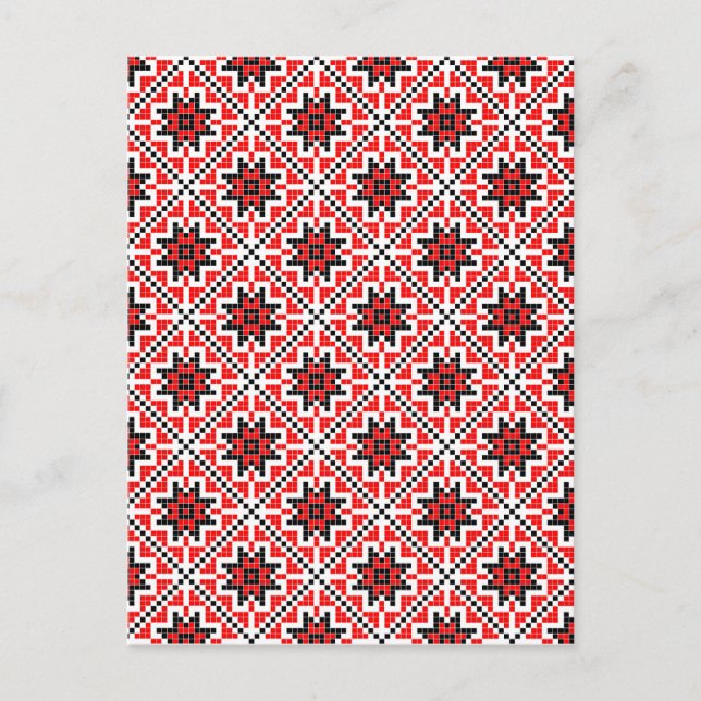 romanisches, traditionelles, ethnisches Kostümmoti Postkarte (Vorderseite)