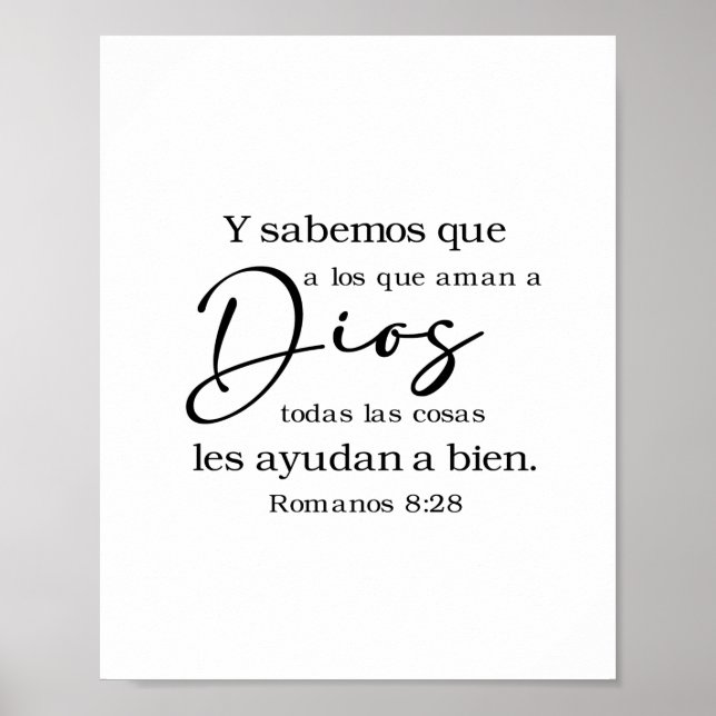 Romanos 8:28 Poster (Vorne)