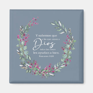 Romanos 8:28, spanischer Bibelvers Magnet