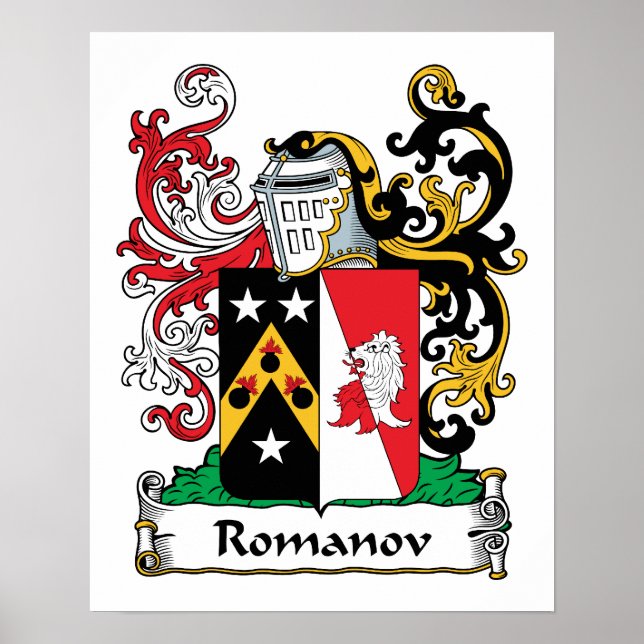 Romanov Familienwappen Poster (Vorne)