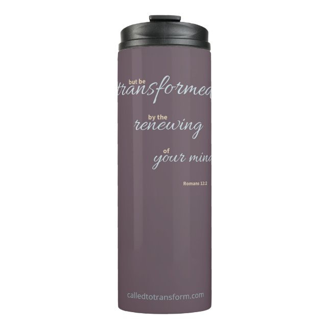 Romans 12:2 Tumbler Thermosbecher (Vorderseite)