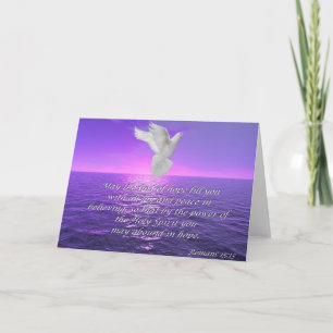 Romans 15:13 Hope Bible quotes card Karte