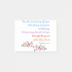 Romans 15 Bible Verse Design Post-it Klebezettel