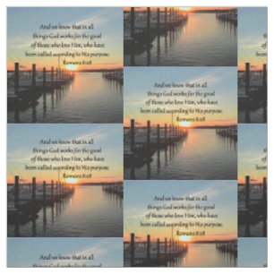 ROMANS 8:28 SONNENSET FOTO DESIGN STOFF