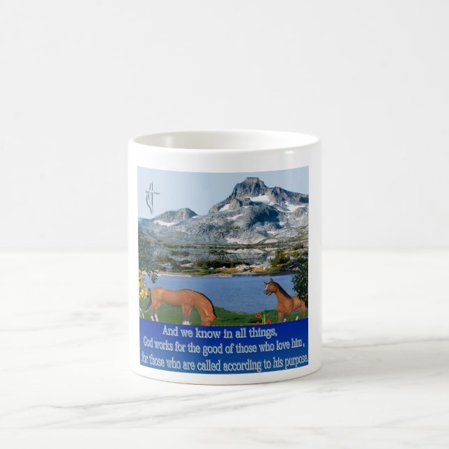 Romans 8:28 Tasse (Mittel)