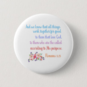 Romans 8 Bibelverse Design Button