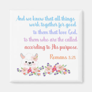 Romans 8 Bibelverse Design Magnet