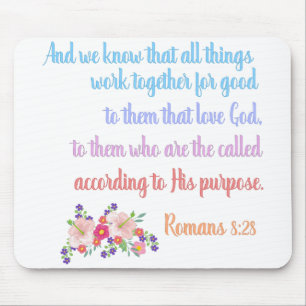 Romans 8 Bibelverse Design Mousepad