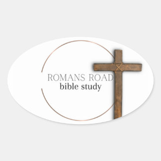 Romans Road Bible Stucker Ovaler Aufkleber