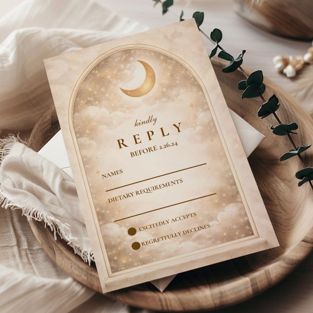 Romant RSVP Karte (Von Creator hochgeladen)