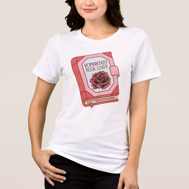 Romantasy Book Lover Reader Tri-Blend Shirt (Vorderseite)