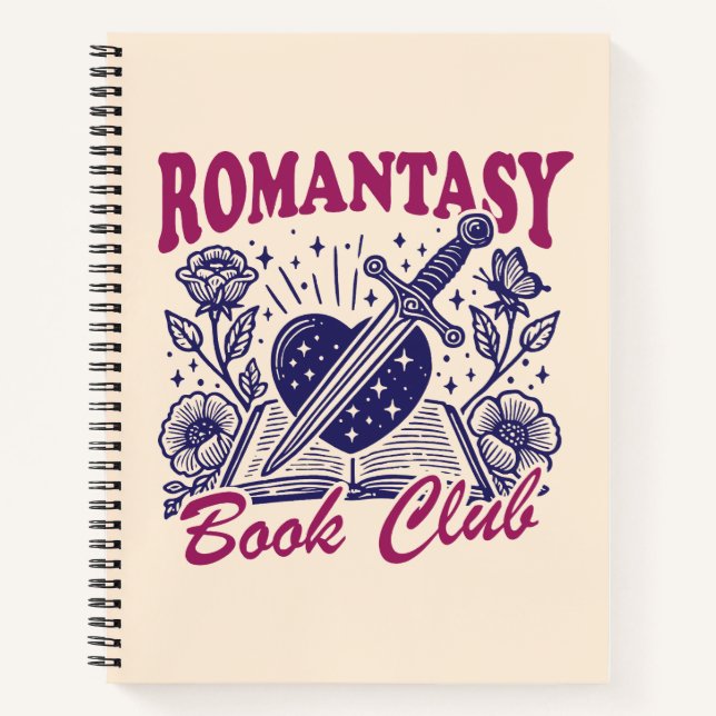 Romantasy-Buchclub Notizbuch (Vorderseite)