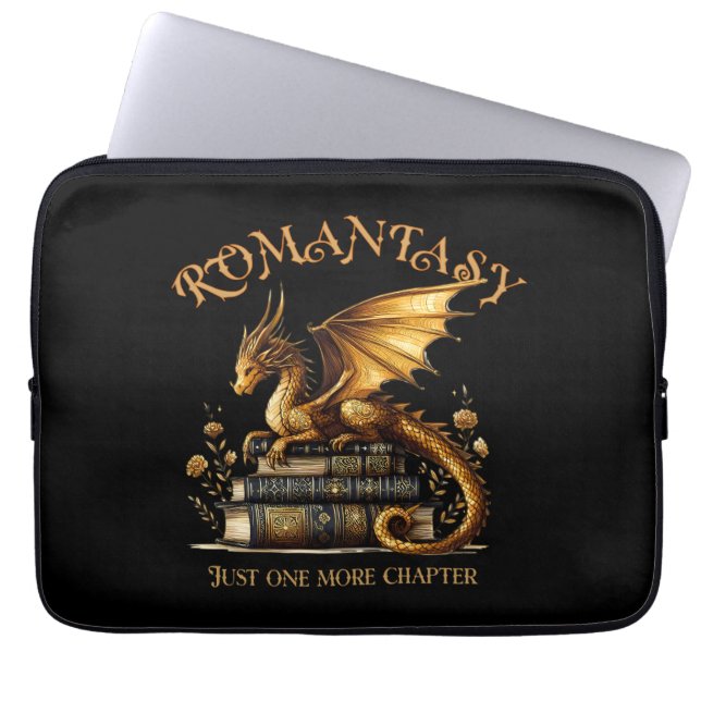 Romantasy Dragon Books Nur noch ein Kapitel Laptopschutzhülle (Vorderseite)