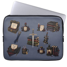 Romantasy, Koffein und Chaos Laptopschutzhülle