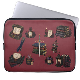 Romantasy, Koffein und Chaos Laptopschutzhülle