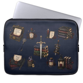 Romantasy, Koffein und Chaos Laptopschutzhülle
