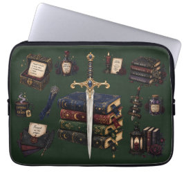 Romantasy, Koffein und Chaos Laptopschutzhülle