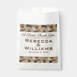 Romantic Anemones Petal Countryside Wedding Geschenktütchen