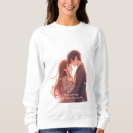 Romantic Anime Couple - Valentine's Day Aesthetic Sweatshirt